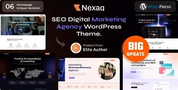 Nexaq Digital Marketing Agency WordPress Theme