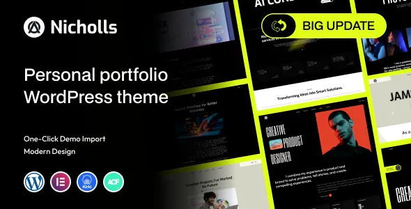 Nicholls - Multipurpose Personal Portfolio WordPress Theme