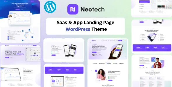 Niotech Saas App Landing WordPress Theme