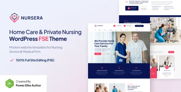 Nursera Home Care Private Nursing FSE WordPress Theme