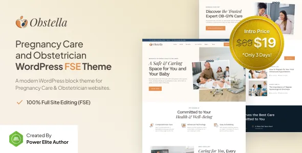 Obstella Pregnancy Care Obstetrician FSE WordPress Theme