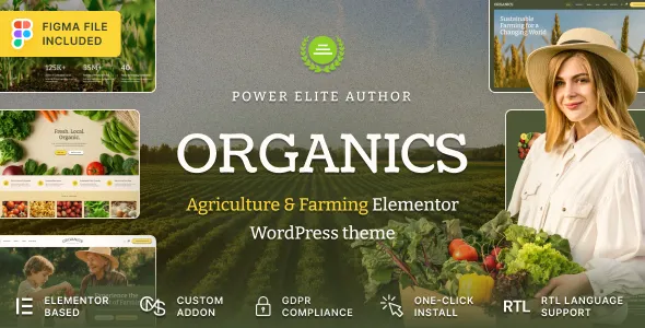 Organics Agriculture Food Farm WordPress Theme