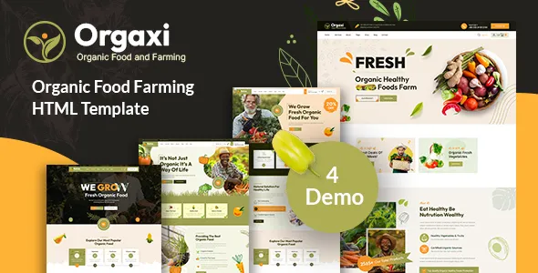 Orgaxi Organic food and fram WordPress Theme