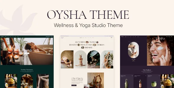 Oysha Wellness Center and Yoga Studio WordPress Theme