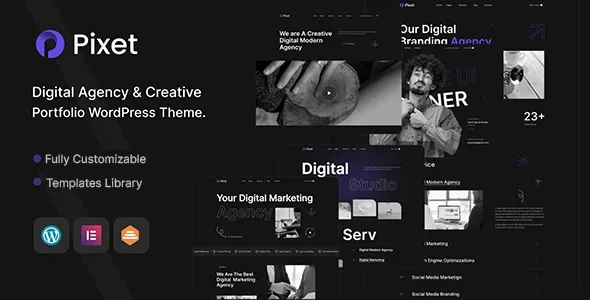 Pixet Creative Portfolio Digital Agency WordPress Theme