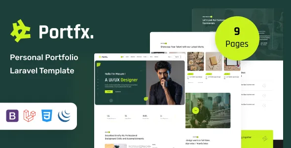 Portfx - Personal Portfolio Laravel Template 1 Portfx Personal Portfolio Laravel Template