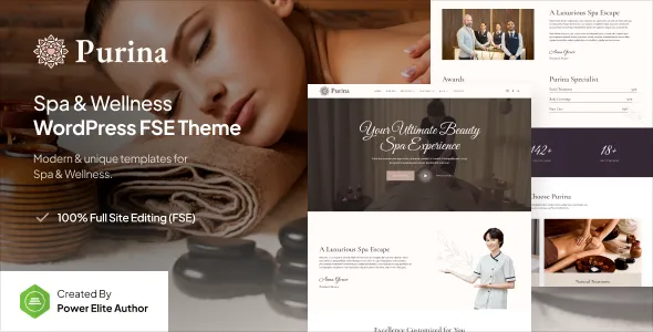 Purina Spa Wellness FSE WordPress Theme