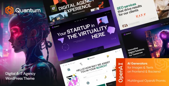 Quantum Digital IT Agency WordPress Theme