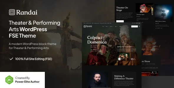 Randai Theater Entertainment Performing Arts FSE WordPress Theme