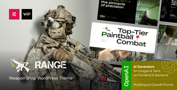 Range Weapon Shop WordPress Theme