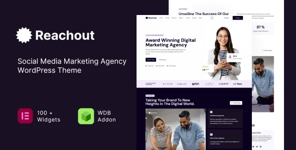 Reachout Social Media Marketing Agency WordPress Theme
