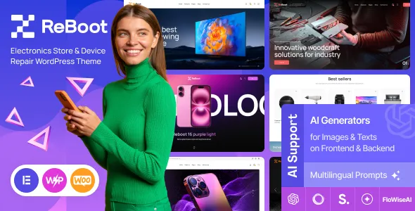 Reboot Electronics Store & Device Repair WordPress Theme