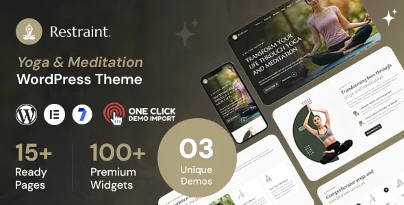 Restraint Yoga & Meditation WordPress Theme