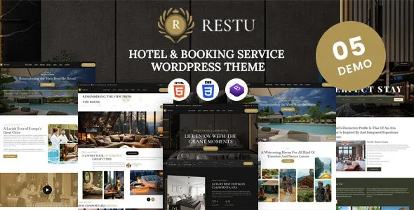 Restu Hotel Resort Booking WordPress Theme