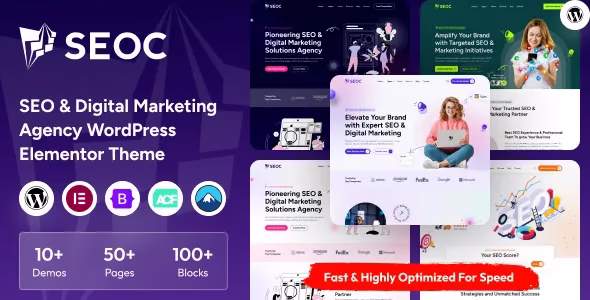 SEOC SEO Creative Digital Marketing Agency WordPress Theme