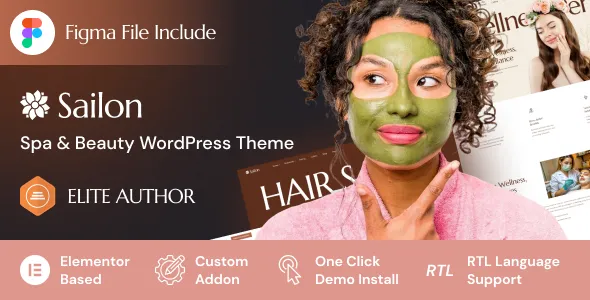 Sailon Spa & Beauty Salon WordPress Theme
