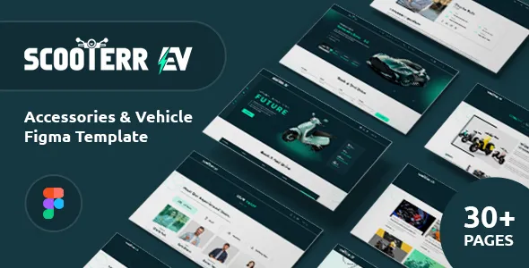 Scooter EV Accessories and Vehicle HTML Template