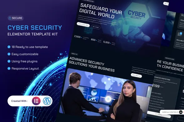 Secure – Cyber Security Elementor Template Kit 1 Secure Cyber Security Elementor Template Kit