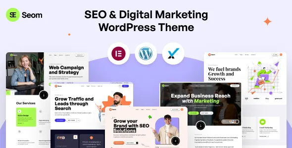 Seom SEO digital marketing WordPress Theme