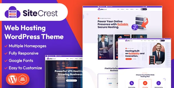SiteCrest Web Hosting WordPress WHMCS Theme