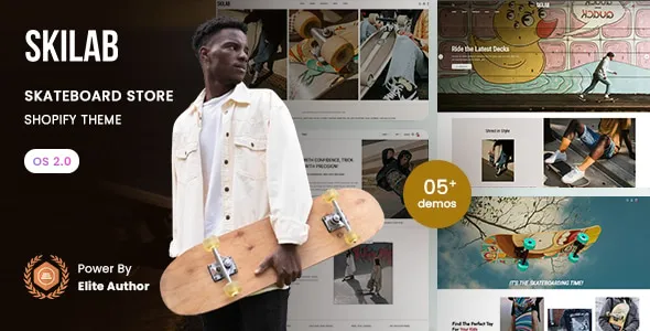 Skilab Skateboard Store Shopify 2.0 Theme