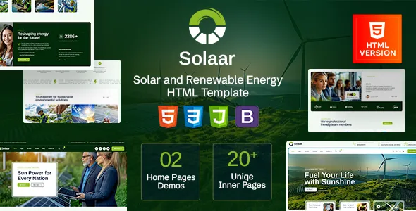 Solaar Renewable Energy HTML Template