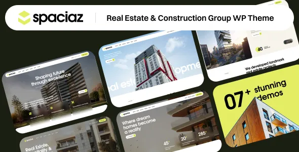 Spaciaz Real Estate Construction Group WordPress Theme