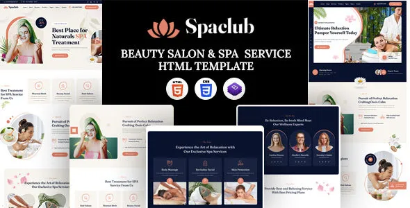 Spaclub Beauty Salon Spa Service Booking WordPress Theme