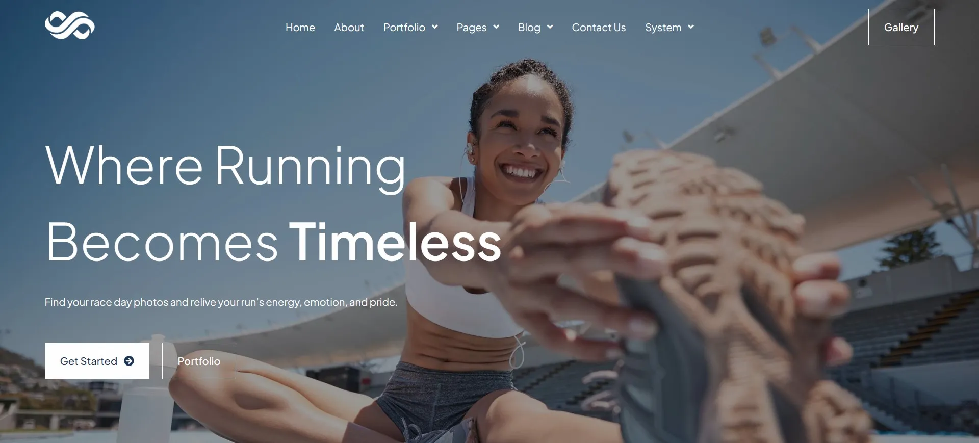 Strideview Sports Action Photography Elementor Template Kit