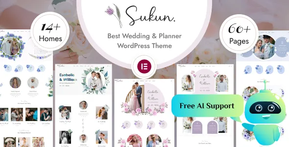 Sukun Wedding Wedding Planner WordPress Theme