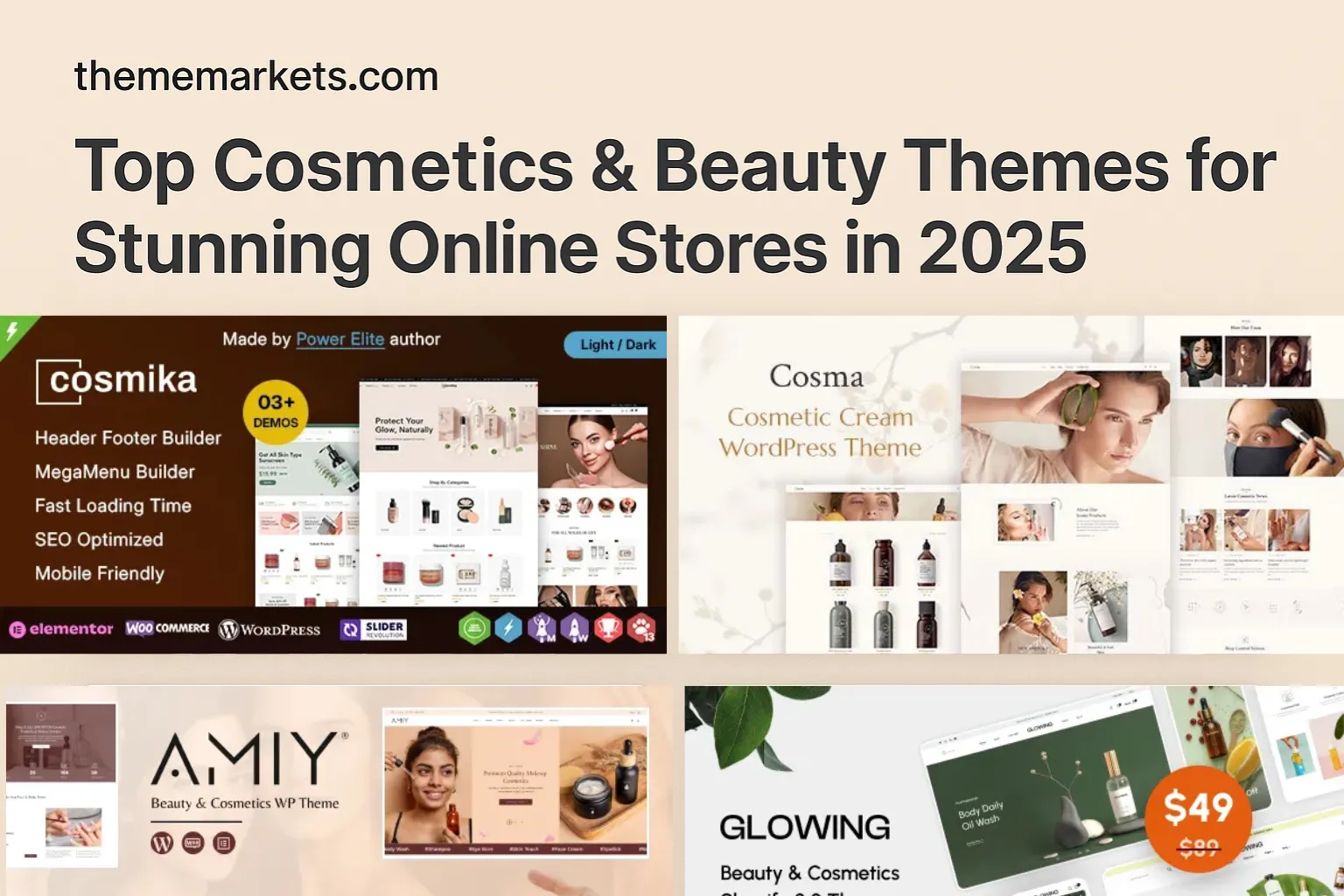 Top Cosmetics & Beauty Themes for Stunning Online Stores in 2025