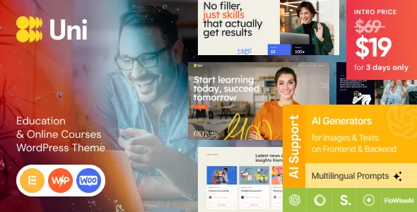 Uni Education Online Courses WordPress Theme