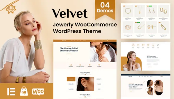 Velvet Jewelry Store WooCommerce WordPress Theme
