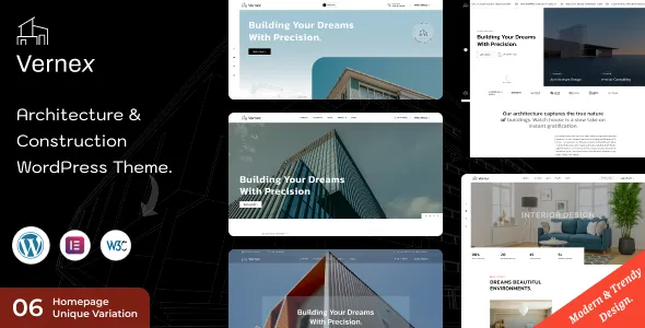 Vernex - Architecture & Construction WordPress Theme