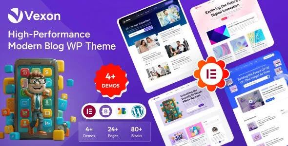 Vexon Modern Blog Magazine News WordPress Theme