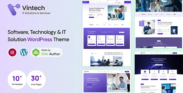 Vintech Technology IT Solutions WordPress Theme