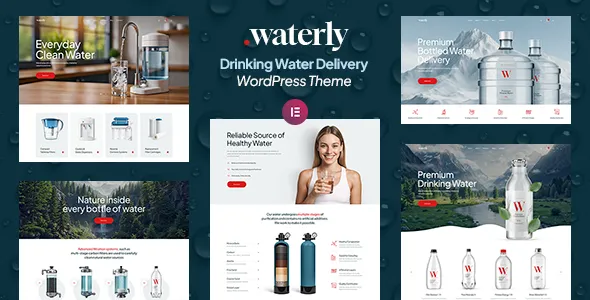 Waterly Drinking Water Delivery WordPress Theme