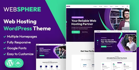 WebSphere Web Hosting WordPress WHMCS Theme