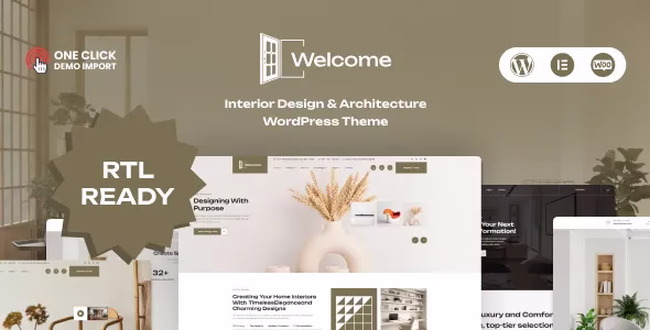 Welcome Architecture and Interior Design WordPress Theme