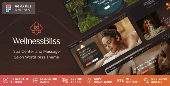 Wellness Bliss Massage Salon Spa WordPress Theme