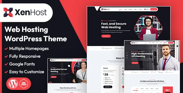 XenHost Web Hosting WordPress WHMCS Theme