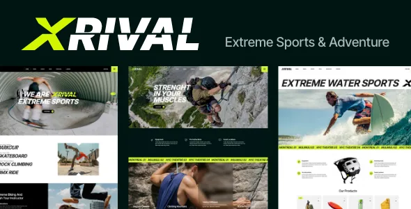 Xrival Extreme Sports and Adventure WordPress Theme