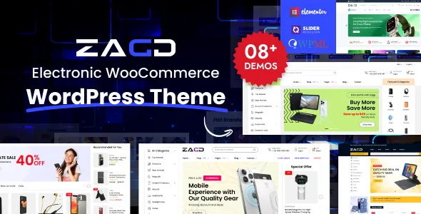 Zagg Electronics Accessories WooCommerce WordPress Theme