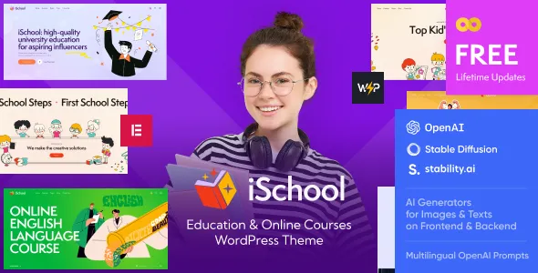 iSchool Education Online Courses WordPress Theme
