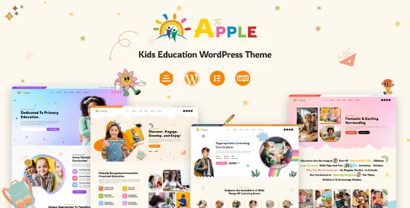 AforApple - Kids Education & LMS WordPress Theme 1 AforApple Kids Education LMS WordPress Theme