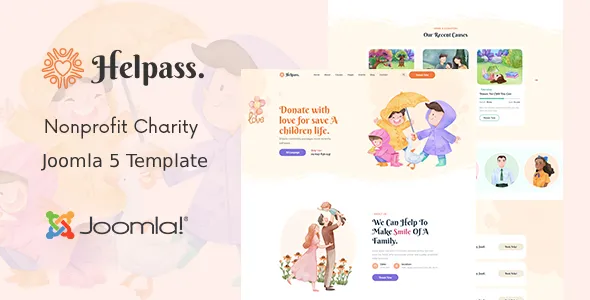Helpass - Joomla 5 Charity Nonprofit Template 1 Helpass - Joomla 5 Charity Nonprofit Template