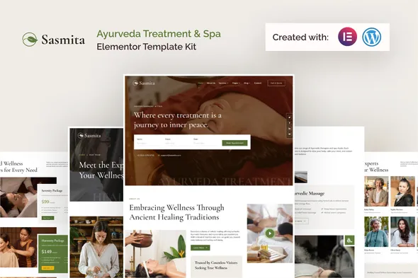 Sasmita - Ayurveda Treatment & Spa Elementor Template Kit 1 Sasmita Ayurveda Treatment Spa Elementor Template Kit
