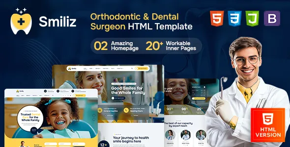 Smiliz - Orthodontics & Dental Surgeon HTML Template 1 Smiliz - Orthodontics & Dental Surgeon HTML Template