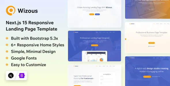 Wizous - Next.js 15 Landing Page Template 1 Wizous - Next.js 15 Landing Page Template