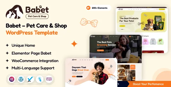 Babet - Pet Care & Shop WordPress Theme 1 Babet - Pet Care & Shop WordPress Theme